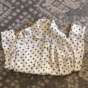 Express Portofino Button Down Blouse